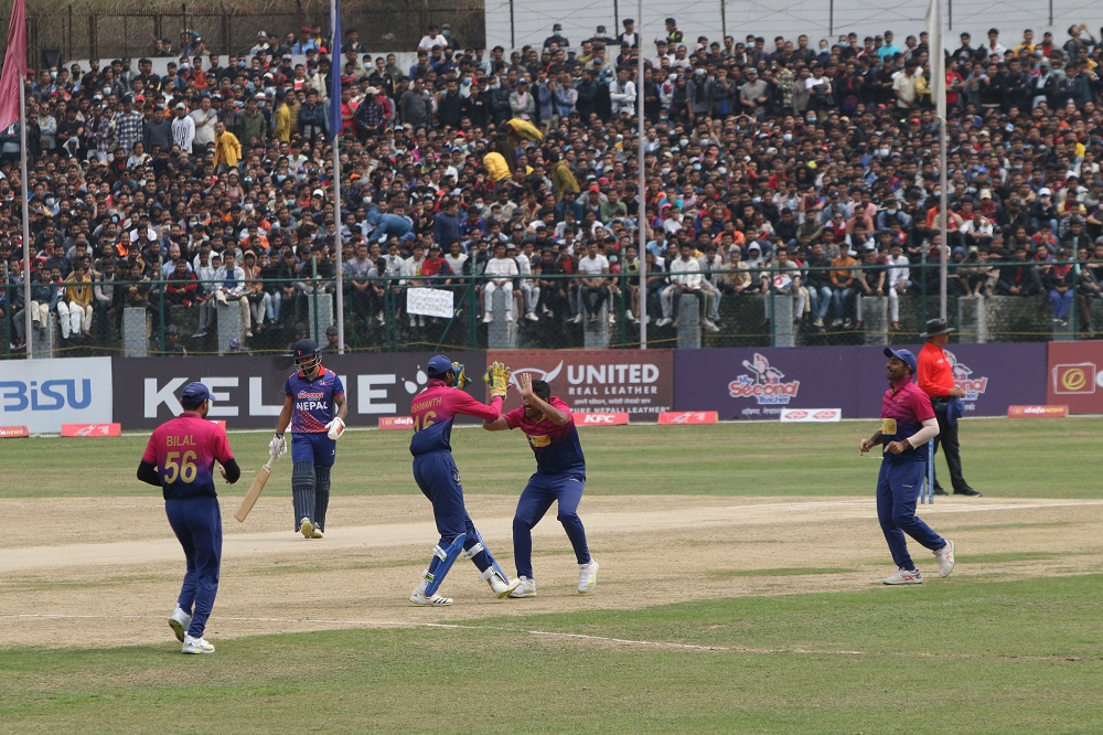नाै रनले यूएईलाई हराउँदै विश्वकप छनोटमा पुग्यो नेपाल