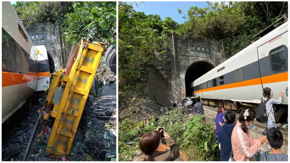 ताइवानमा रेल दुर्घटना हुँदा कम्तीमा ३६ जनाको मृत्यु, ७२ घाइते